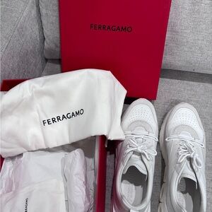 Salvatore Ferragamo White Sneakers UK 9 US10